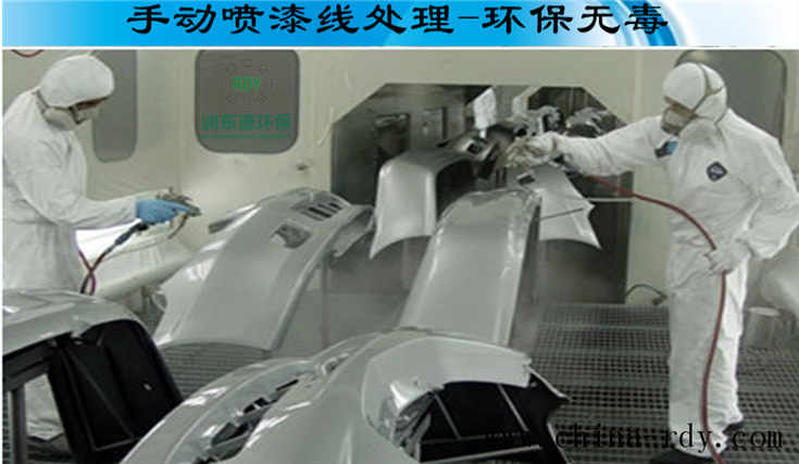 101AB廢水處理噴漆現場圖